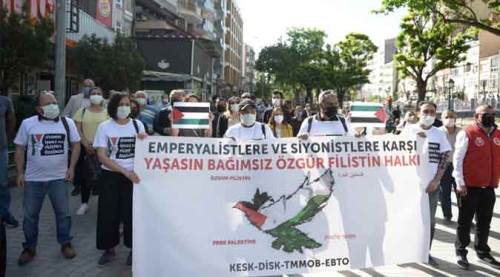 Eskişehir'de İsrail protestosu