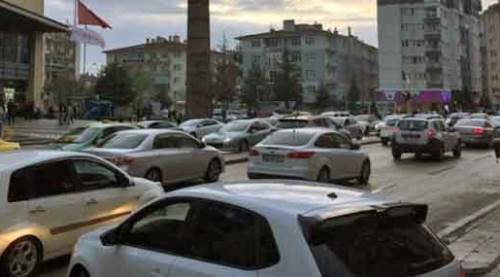 Eskişehir'de isyan ettiren trafik