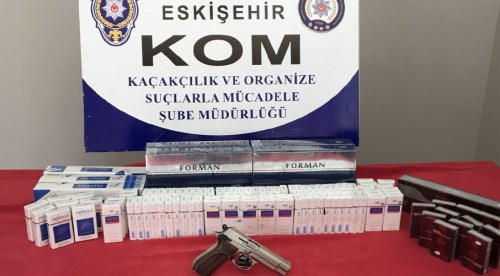 Eskişehir'de işyerine kaçak sigara operasyonu