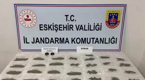 Eskişehir'de jandarma ekiplerinden uyuşturucu madde operasyonu