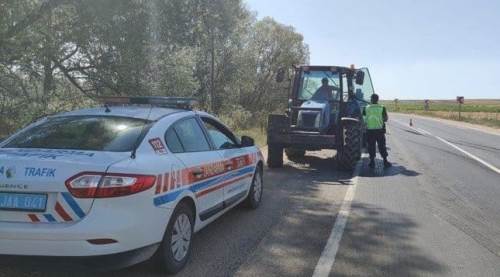 Eskişehir'de jandarma ekiplerinin trafik denetiminde ceza yağdı!