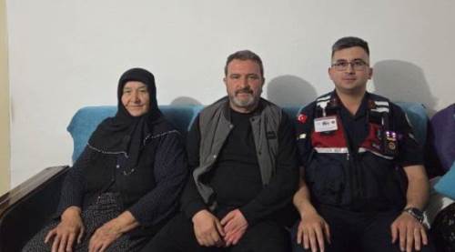Eskişehir’de jandarmadan gazi ailesine vefa örneği