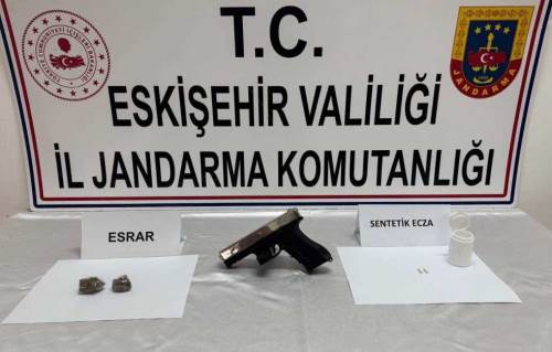 Eskişehir’de jandarmadan uyuşturucu ve silah operasyonu