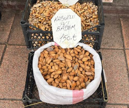 Eskişehir'de kabuklu badem yoğun ilgi görüyor