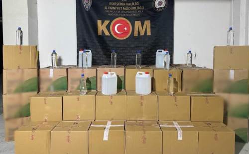 Eskişehir’de kaçak içki operasyonu