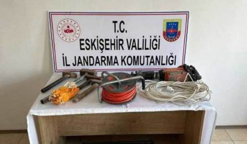 Eskişehir’de kaçak kazıya suçüstü!