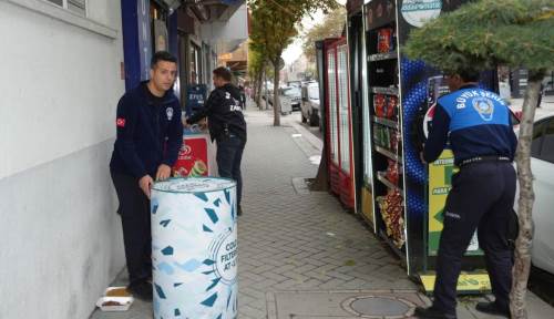 Eskişehir'de kaldırım işgallerine zabıta el attı