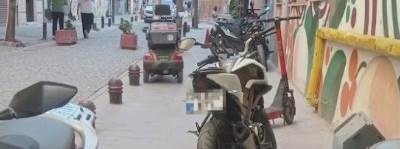 Eskişehir’de kaldırımlar motosikletlerle doldu