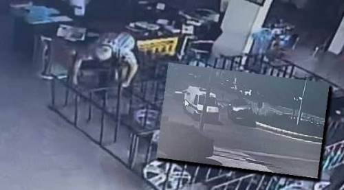 Eskişehir'de kaos yarattı: Peş peşe kazalar yapıp lastikçiye daldı