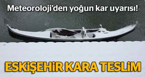 Eskişehir'de kar esareti