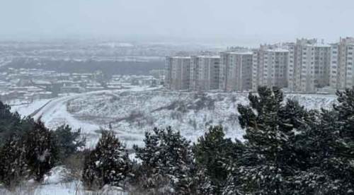 Eskişehir'de kar sevinci