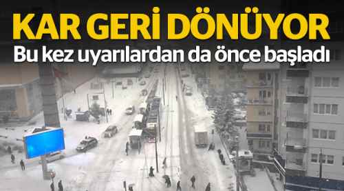 Eskişehir'de kar yağışı etkili