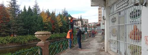 Eskişehir'de karanlığa gömülen bulvar yeniden ışıl ışıl