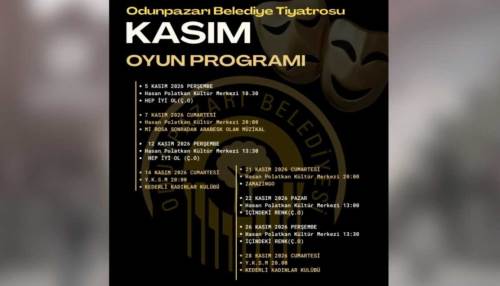 Eskişehir’de Kasım Ayı Tiyatro Programı Açıklandı: İşte Oyun Tarihleri