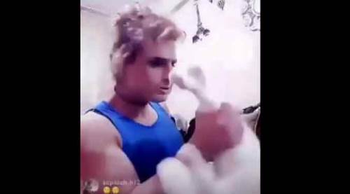 Eskişehir'de kedisini dövdü, canlı yayınladı