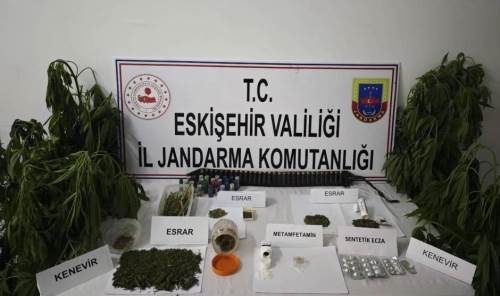 Eskişehir'de kenevir yetiştiren eve büyük baskın