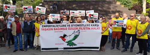 Eskişehir'de KESK Filistin için alanlarda!