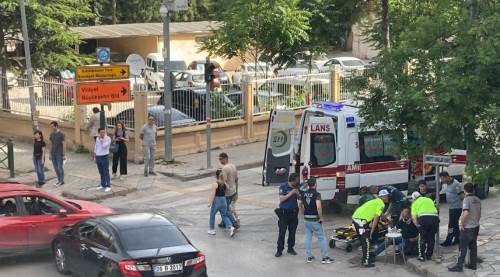 Eskişehir'de kırmızı ışık ihlali sonucu kaza