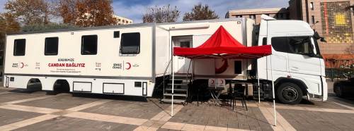 Eskişehir’de Kızılay kan bağış aracı insan hayatına dokunuyor