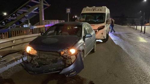 Eskişehir’de köprü üzerinde trafik kazası: 1 yaralı