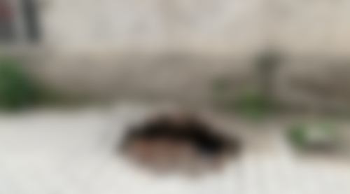 Eskişehir'de korkutan göçük 