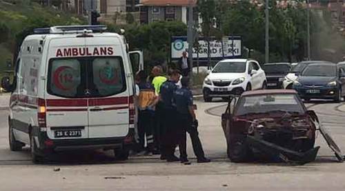 Eskişehir'de korkutan kaza...