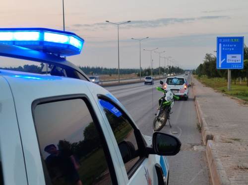 Eskişehir'de korkutan motosiklet kazası!