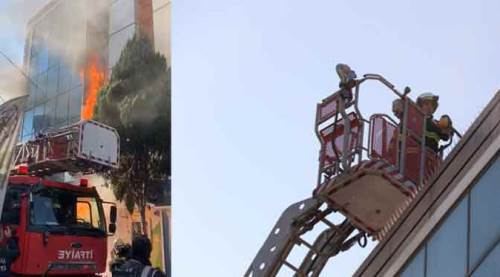 Eskişehir'de korkutan yangın: Alt katlara kadar sıçradı!