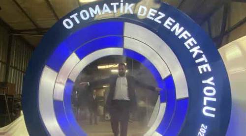 Eskişehir'de koronavirüse karşı "dezenfekte yolu"