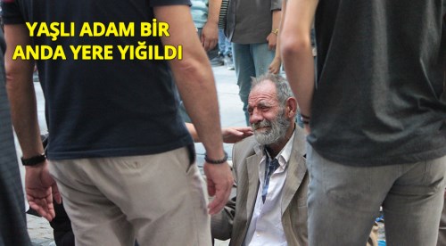 Eskişehir'de kriz geçiren yaşlı adam yere yığıldı