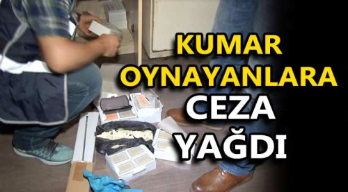 Eskişehir'de kumar oynayanlara ceza yağdı