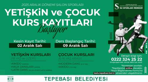 Eskişehir'de kurs fırsatı: 2 Aralık'ta kayıtlar başlıyor