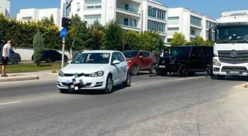 Eskişehir'de lüks cip ile otomobil çarpıştı!