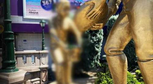 Eskişehir'de magandalar şimdi de o heykeli hedef aldı