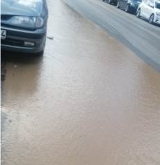 Eskişehir'de mahalleyi su bastı