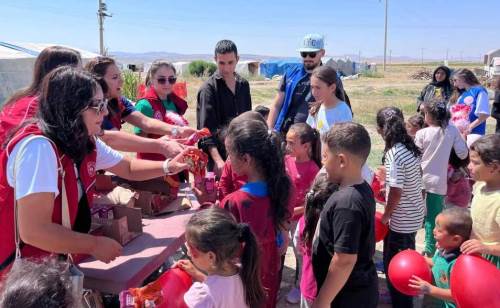 Eskişehir'de mevsimlik işçi çocuklarına moral etkinliği