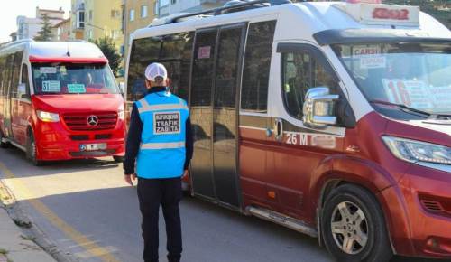 Eskişehir’de minibüs denetimi başladı: Vatandaşlar şikayetlerini 153’e bildirebilecek