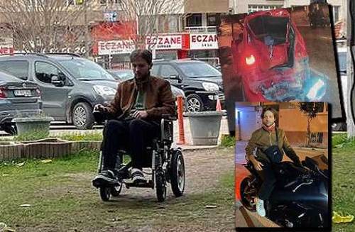 Eskişehir'de motor kazasında hem felç kaldı hem de davalık oldu!