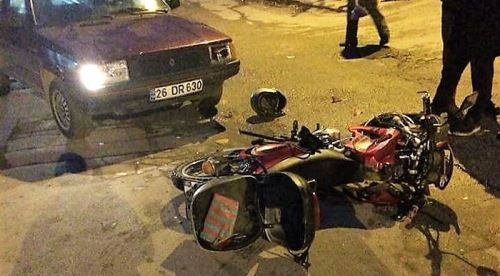 Eskişehir'de motosiklet kazasında 1 kişi yaralandı