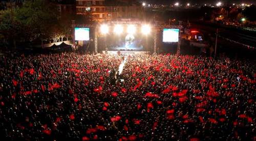 Eskişehir'de muhteşem Cumhuriyet görüntüsü