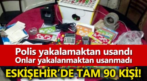 Eskişehir'de mühürlü derneğe kumar baskını!