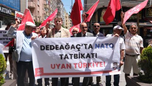 Eskişehir’de NATO protestosu: “Namlular Türkiye’ye çevrildi”