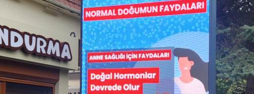 Eskişehir’de normal doğum farkındalığı billboardlara taşındı