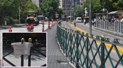 Eskişehir’de o bariyerlere ilginç tepki!