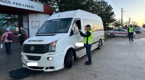 Eskişehir'de okul servislerine denetim