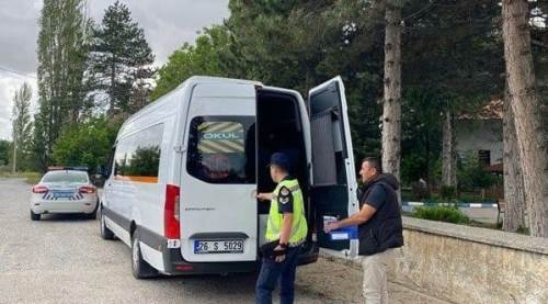 Eskişehir'de okul servislerine yönelik denetim ve ceza