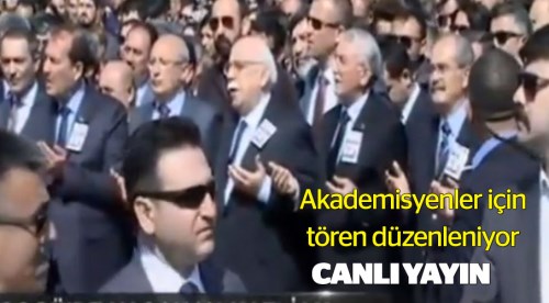 Eskişehir'de öldürülen akademisyenler için tören - CANLI YAYIN