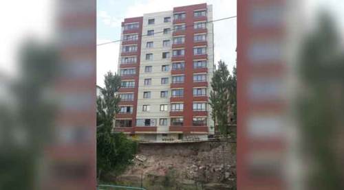 Eskişehir'de on katlı binada tehlikeli yaşam