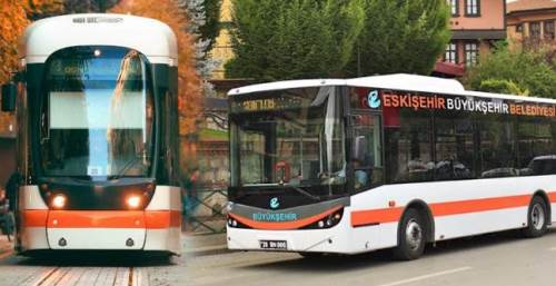 Eskişehir’de otobüs ve tramvay sefer saatleri değişiyor