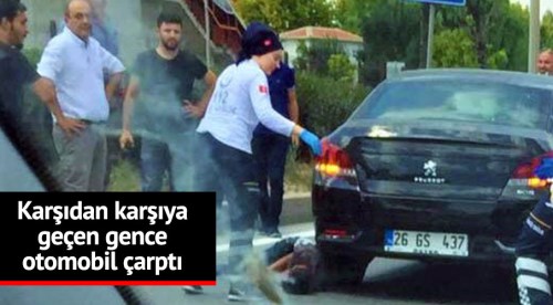 Eskişehir'de otomobil yayaya çarptı